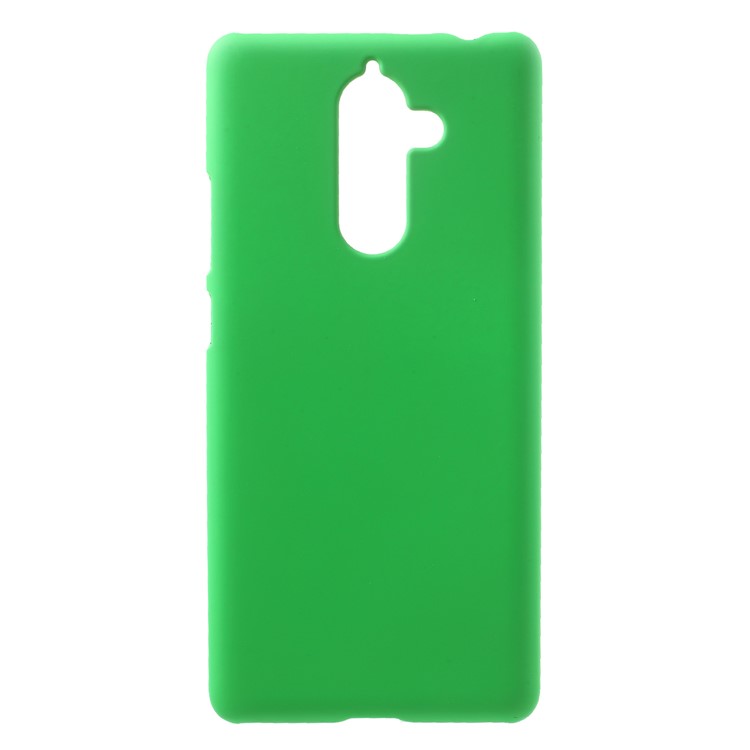 For Nokia 7 plus Rubberized PC Hard Phone Case Shell - Green-1