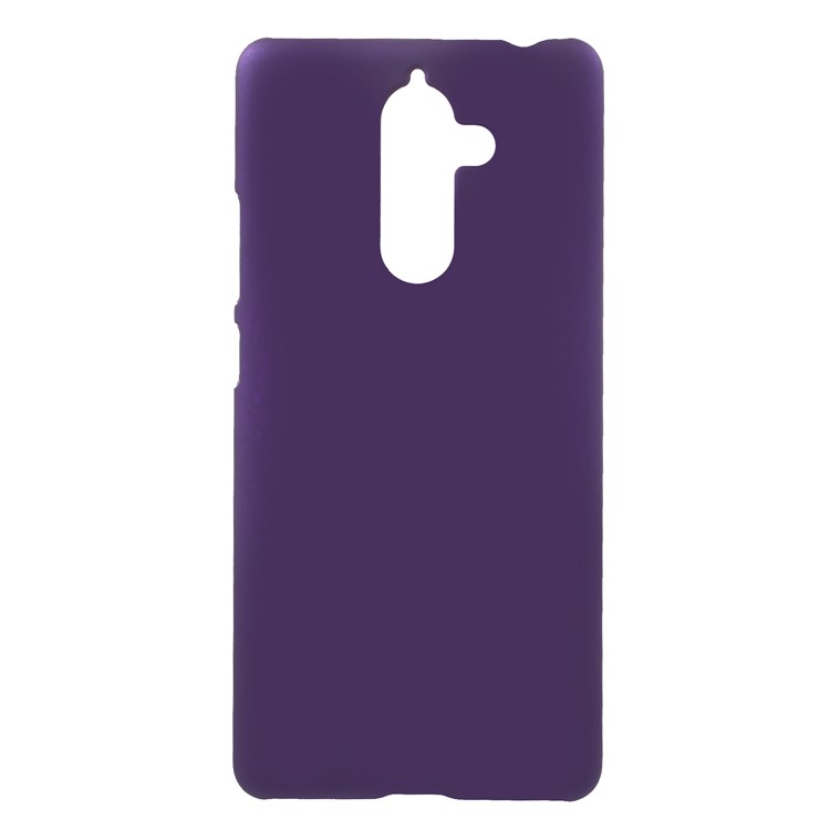 For Nokia 7 plus Rubberized Plastic Hard Mobile Phone Shell - Purple-1