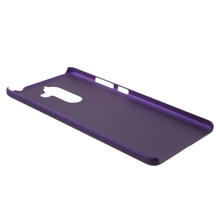 For Nokia 7 plus Rubberized Plastic Hard Mobile Phone Shell - Purple-3