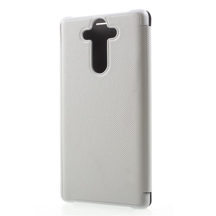 For Nokia 8 Sirocco Cloth Texture PU Leather Flip Cover with Card Slot - White-2