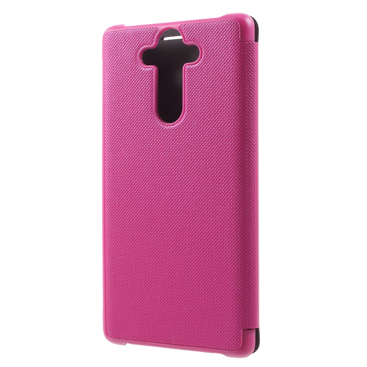 For Nokia 8 Sirocco Cloth Texture Card Holder PU Leather Mobile Phone Casing - Rose-2