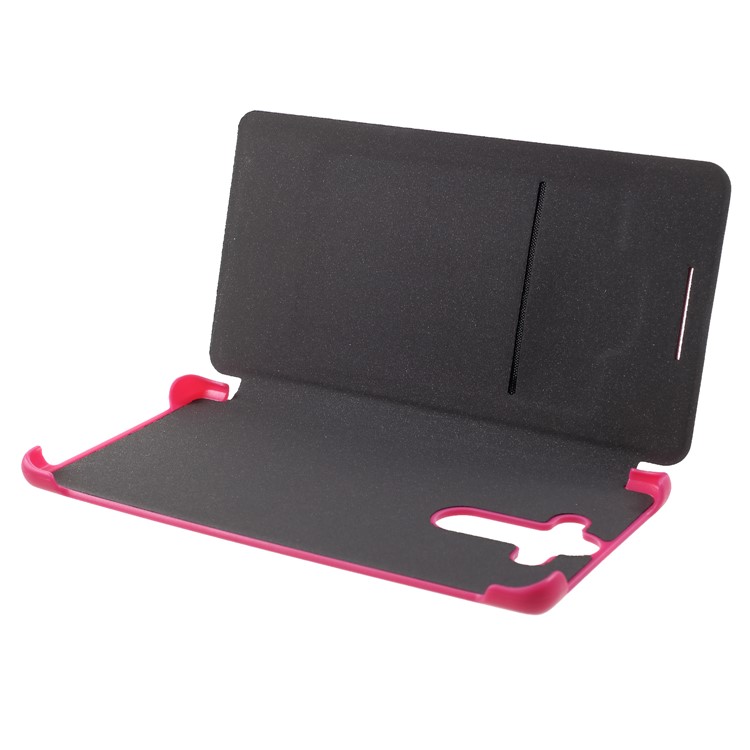 For Nokia 8 Sirocco Cloth Texture Card Holder PU Leather Mobile Phone Casing - Rose-5
