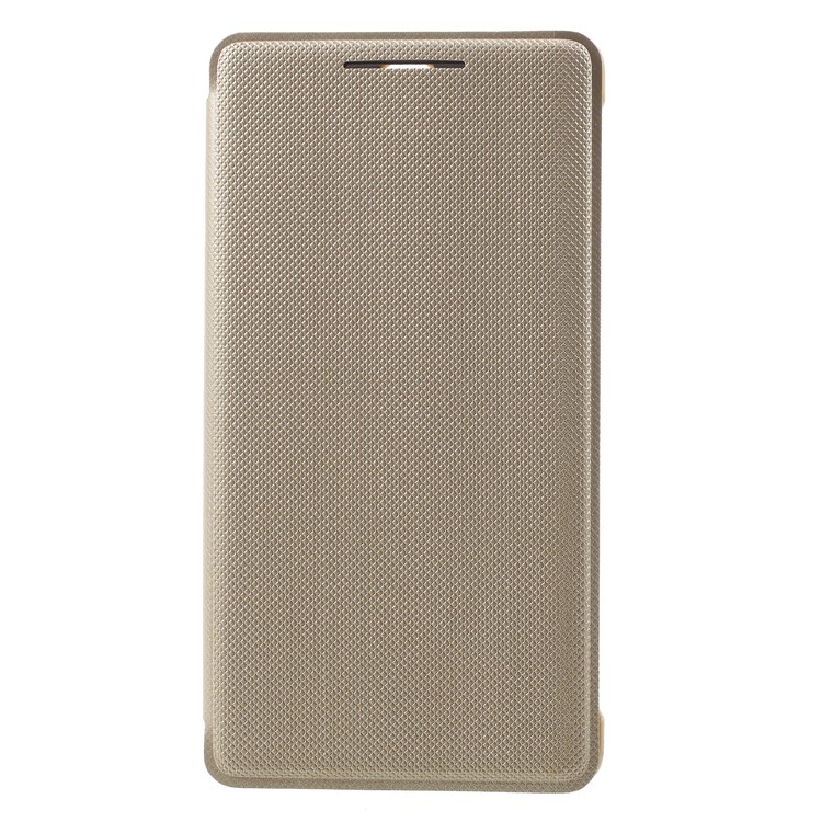 For Nokia 8 Sirocco Cloth Texture PU Leather Protection Cover Case Shell - Gold-1
