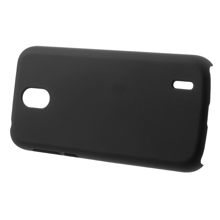 Rubberized PC Hard Phone Case for Nokia 1 - Black-2