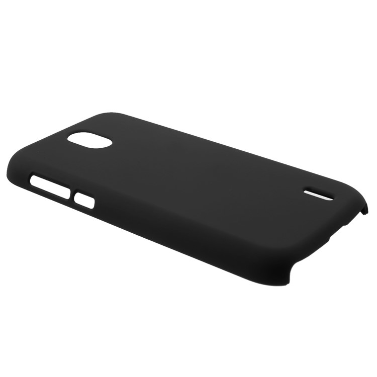 Rubberized PC Hard Phone Case for Nokia 1 - Black-3
