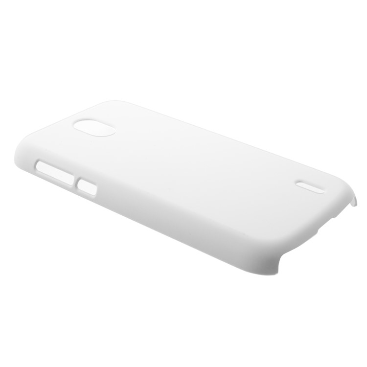 Rubberized PC Hard Lightweight Casing for Nokia 1 - White-2