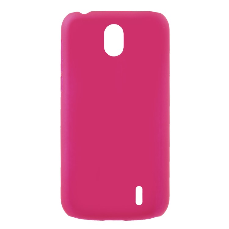 Rubberized PC Hard Phone Ultra-thin Case for Nokia 1 - Rose-1