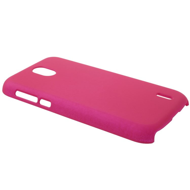 Rubberized PC Hard Phone Ultra-thin Case for Nokia 1 - Rose-2