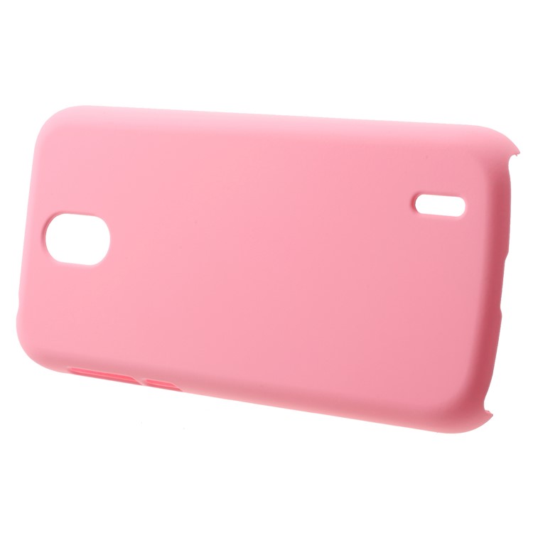 Rubberized PC Hard Phone Protective Back Cover Case for Nokia 1 - Pink-2