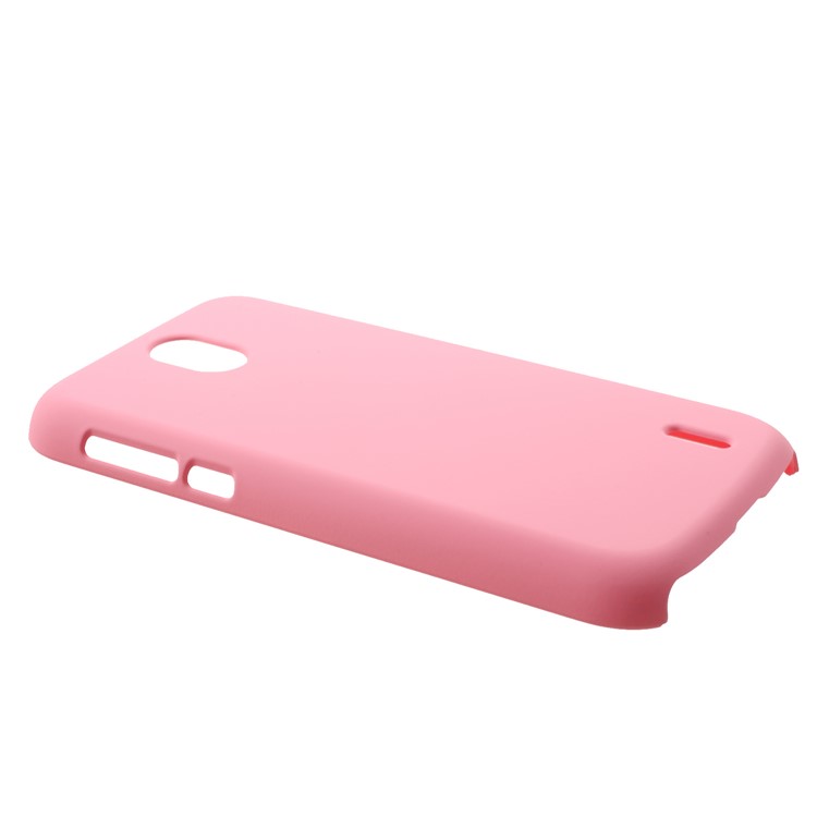 Rubberized PC Hard Phone Protective Back Cover Case for Nokia 1 - Pink-3