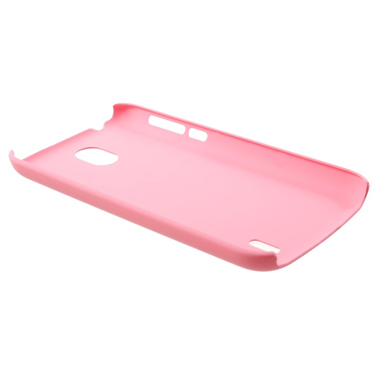 Rubberized PC Hard Phone Protective Back Cover Case for Nokia 1 - Pink-4