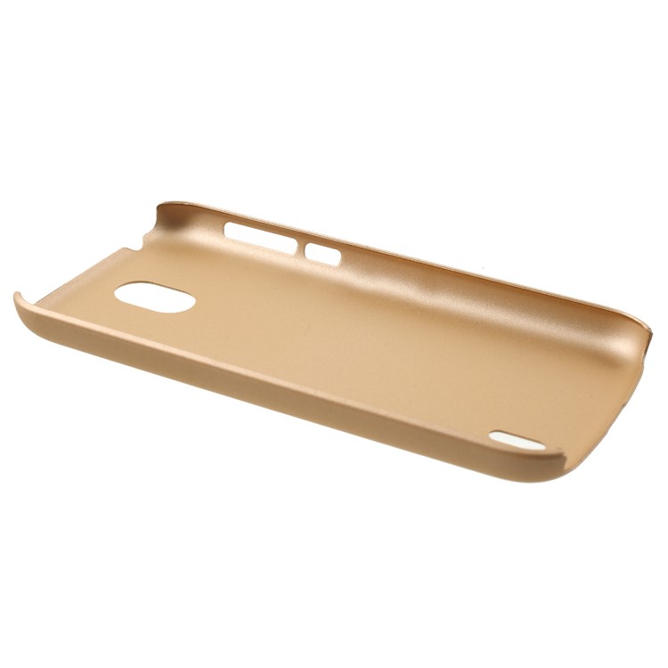 For Nokia 1 Rubberized PC Hard Phone Cover - Gold-3
