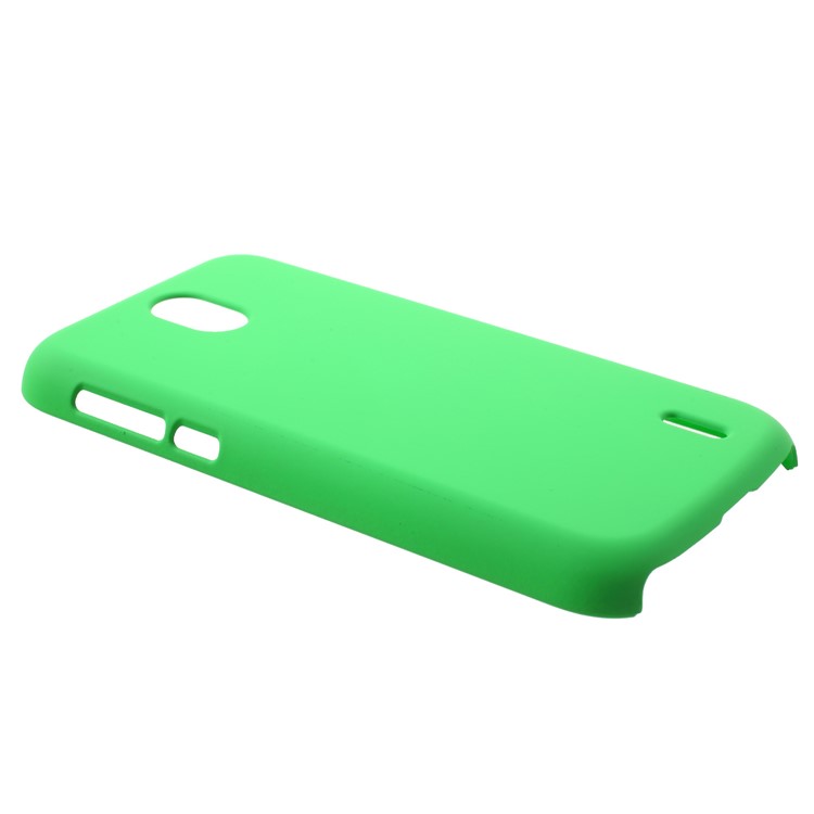 Rubberized PC Hard Thin Phone Case for Nokia 1 - Green-2