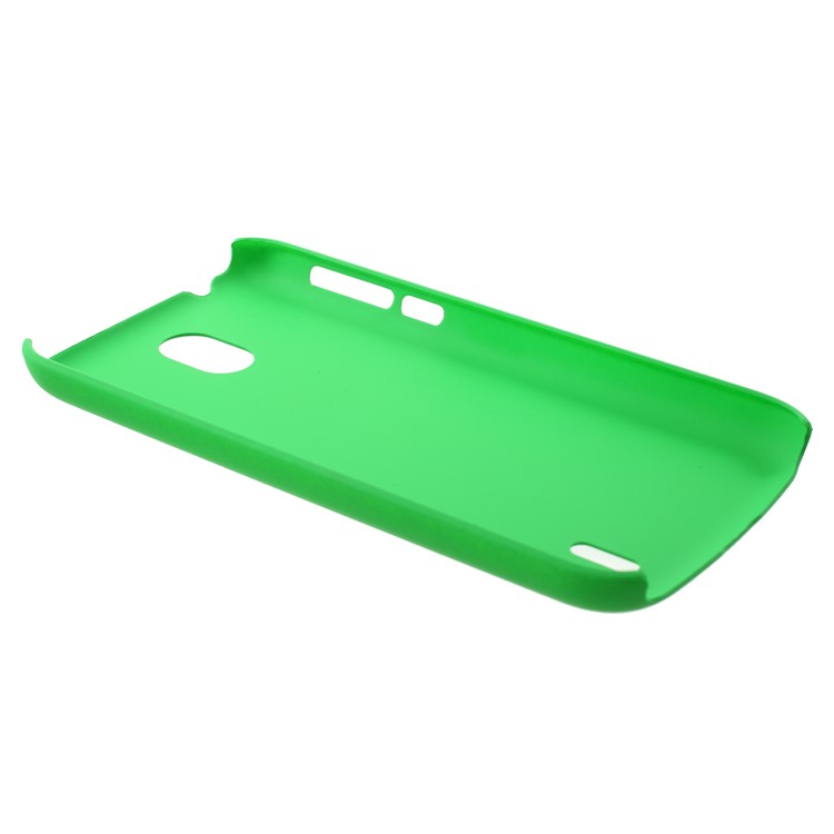 Rubberized PC Hard Thin Phone Case for Nokia 1 - Green-3