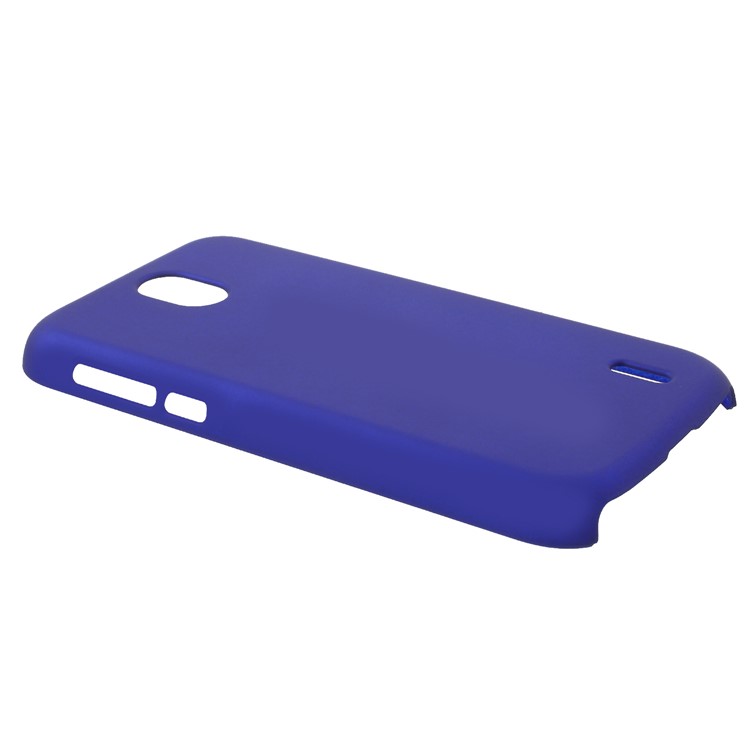 Rubberized Hard Plastic Phone Casing for Nokia 1 - Dark Blue-2