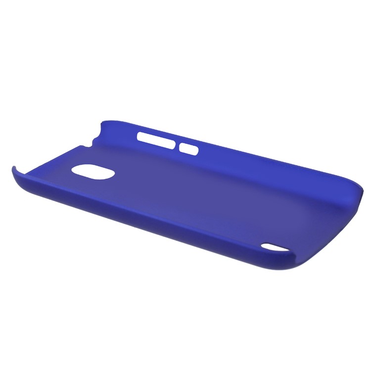 Rubberized Hard Plastic Phone Casing for Nokia 1 - Dark Blue-3