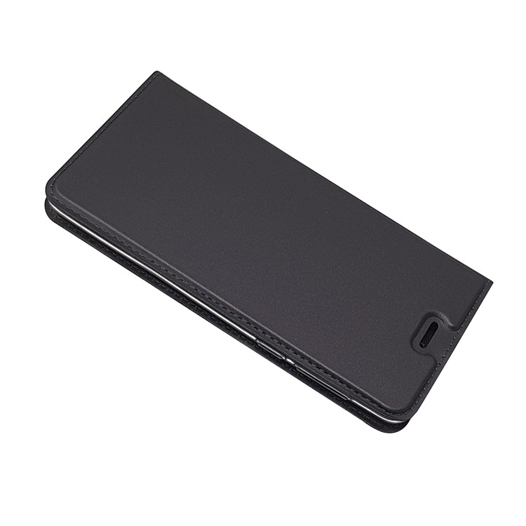 Magnetic Leather Card Holder Stand Case for Nokia 8 - Black-3