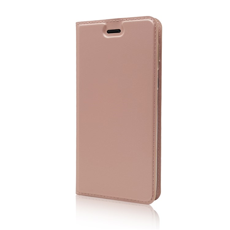 Magnetic Leather Card Holder Mobile Phone Cover with Stand for Nokia 8 - Rose Gold-7