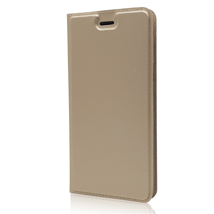 Magnetic PU Leather Flip Stand Cell Phone Case with Card Slot for Nokia 8 - Gold-7