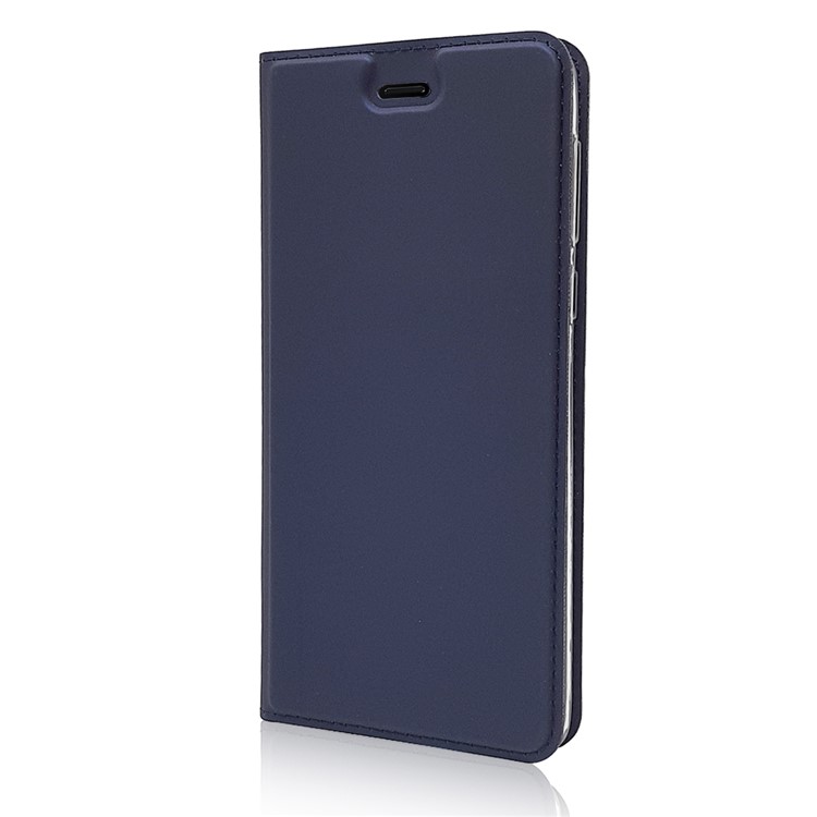 Magnetic Leather Card Holder Protection Phone Cover Shell for Nokia 8 - Dark Blue-7
