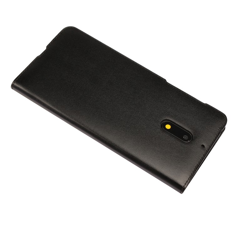 Dual View Window Slim Leather Protective Case for Nokia 6 (2017) - Black-4
