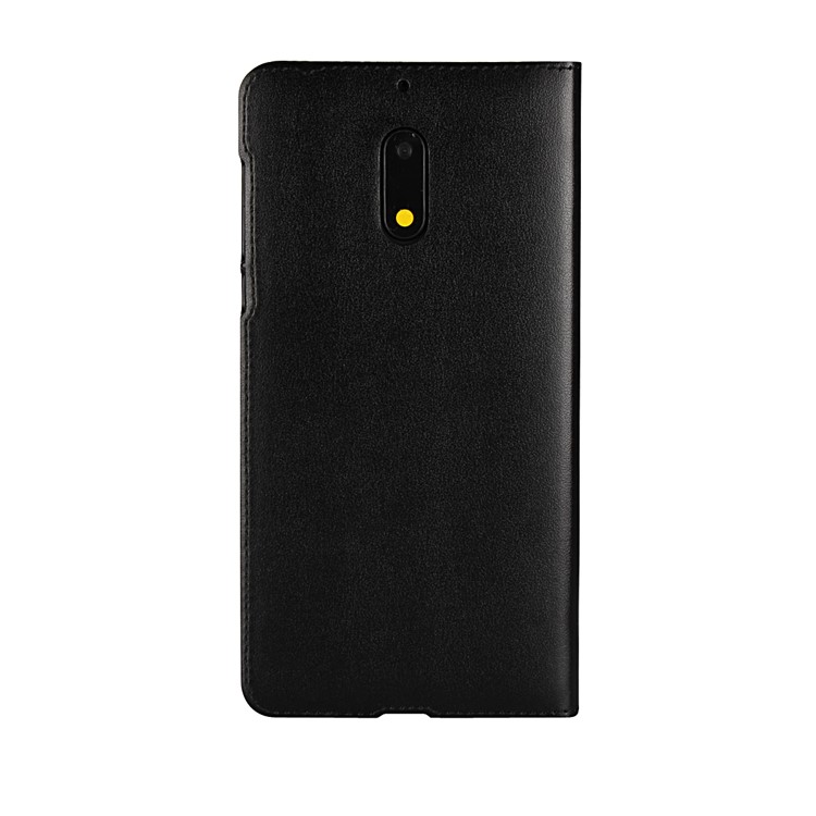 Dual View Window Slim Leather Protective Case for Nokia 6 (2017) - Black-7