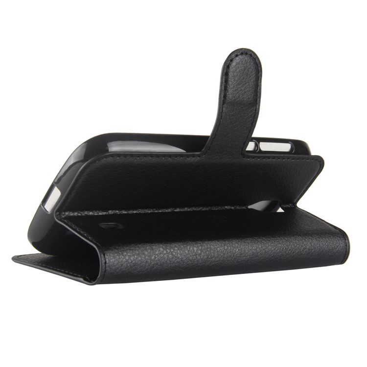 Litchi Texture Wallet Stand Leather Case for Nokia 1 - Black-5