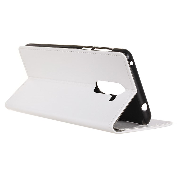 Crazy Horse Texture Wallet Stand Leather Cover for Nokia 7 plus - White-4