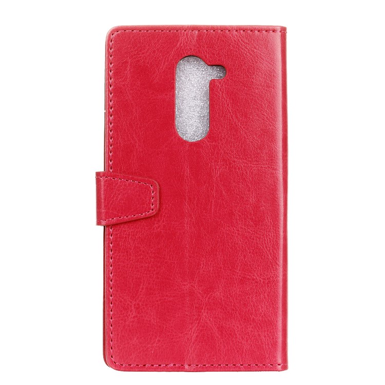 Crazy Horse Texture Wallet Stand Leather Casing for Nokia 7 plus - Rose-3