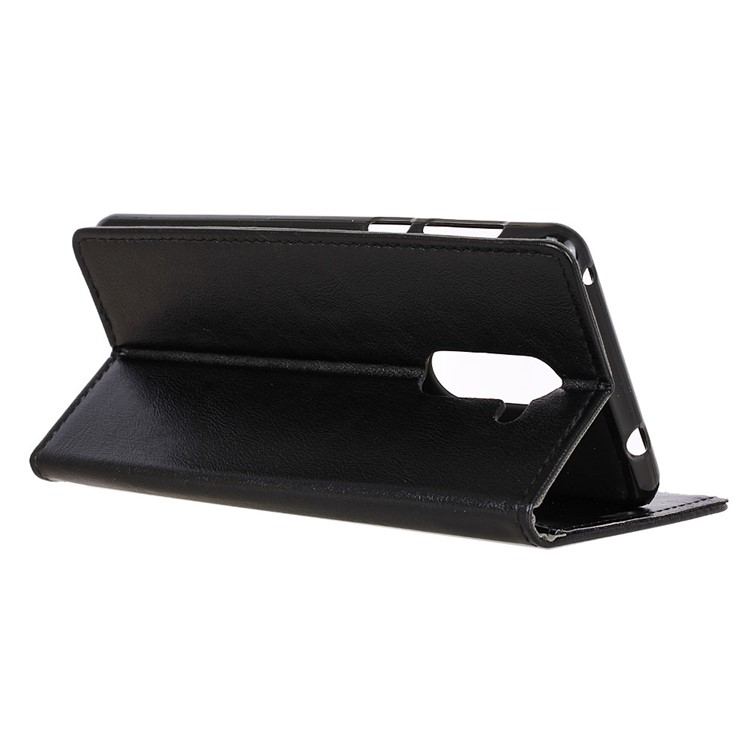 Crazy Horse PU Leather Stand Wallet Phone Case for Nokia 7 plus - Black-5