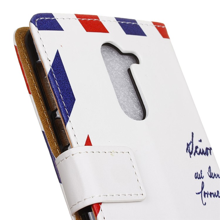 For Nokia 7 plus Patterned PU Leather Wallet Stand Phone Flip Casing - Retro Envelope-3