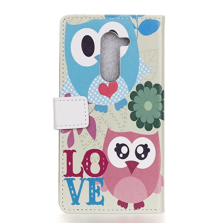 For Nokia 7 plus Patterned PU Leather Stand Card Holder Case - Owl Lovers-2