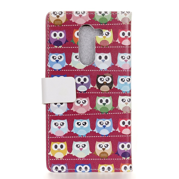 For Nokia 7 plus Patterned PU Leather Wallet Phone Shell - Lovely Little Owls-2