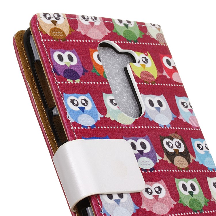 For Nokia 7 plus Patterned PU Leather Wallet Phone Shell - Lovely Little Owls-3