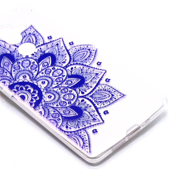 Pattern Printing Soft TPU Case for Nokia 7 plus - Henna Flower-2