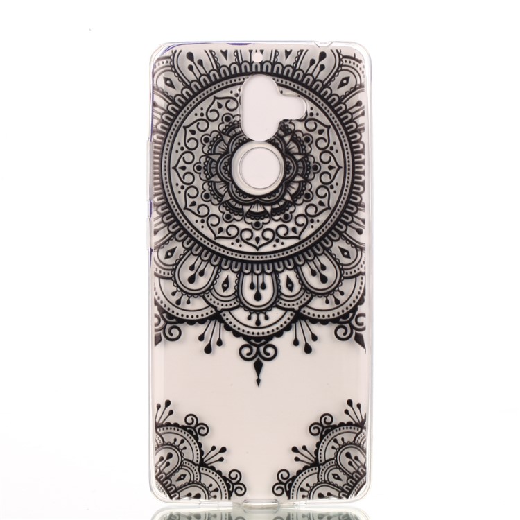 Pattern Printing Soft TPU Shell for Nokia 7 plus - Mandala Flower-1