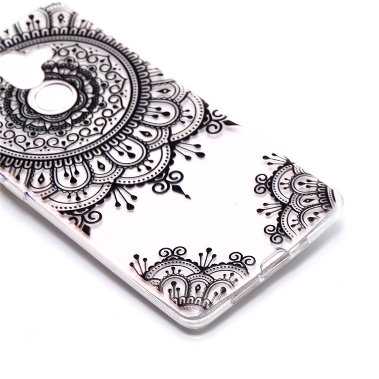 Pattern Printing Soft TPU Shell for Nokia 7 plus - Mandala Flower-2