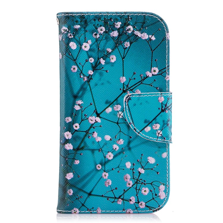 Musterdruckledermappen-Standplatzkasten Für Nokia 1 - Winterblüte-2