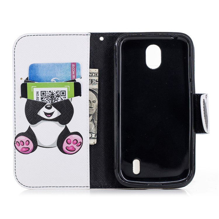 Padrão De Impressão Carteira Suporte De Couro Flip Caso De Telefone Magnético Para Nokia 1 - Panda Bonito-8