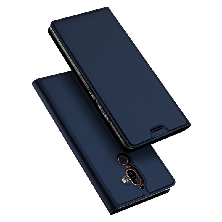 

DUX DUCIS Skin Pro Series Folio Leather Stand Case for Nokia 7 plus - Blue