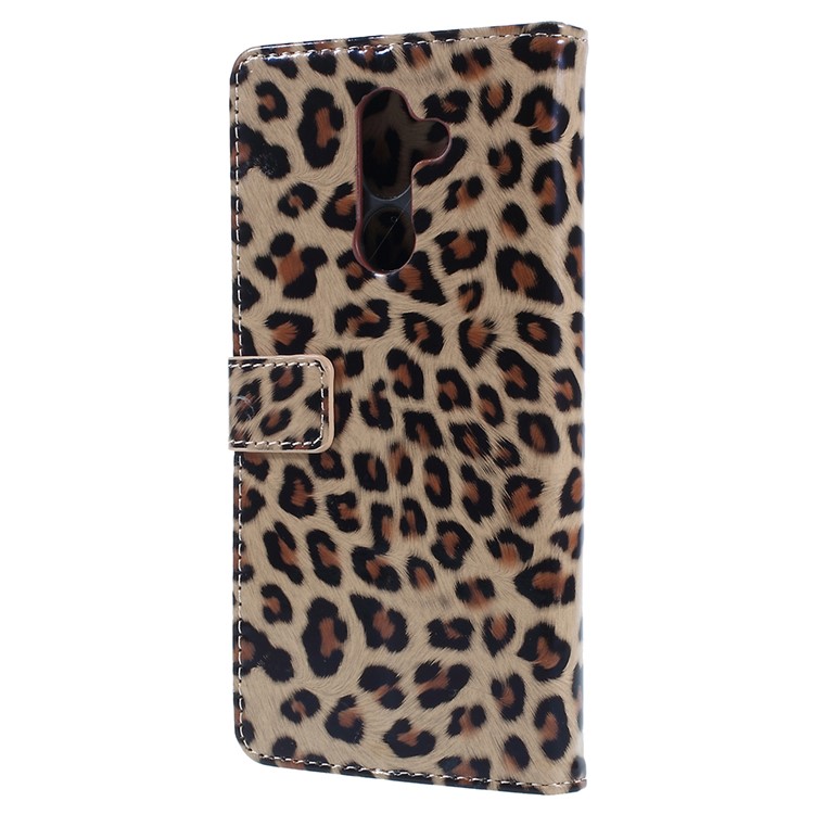 For Nokia 7 plus Leopard Pattern Leather Wallet Stand Mobile Phone Case-2