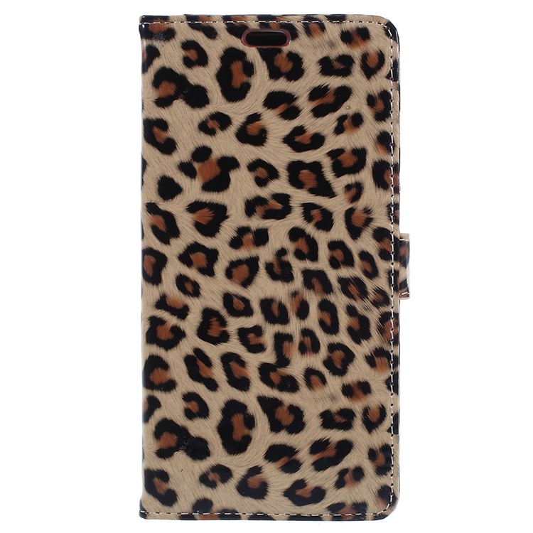 For Nokia 7 plus Leopard Pattern Leather Wallet Stand Mobile Phone Case-3