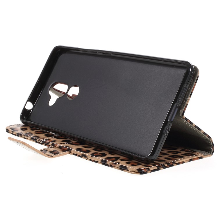 For Nokia 7 plus Leopard Pattern Leather Wallet Stand Mobile Phone Case-6