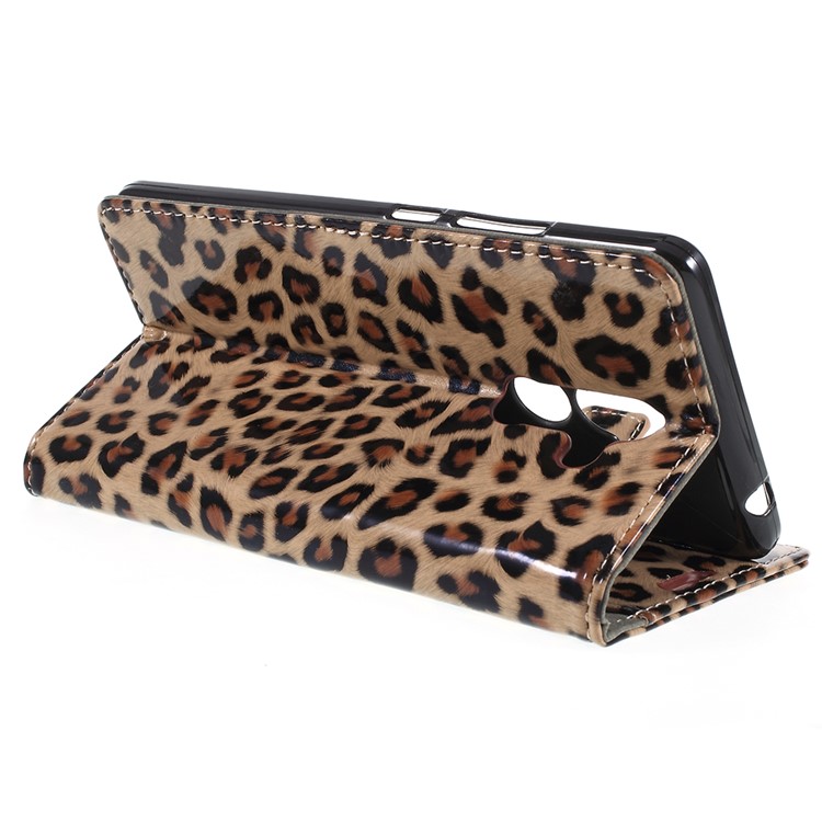 For Nokia 7 plus Leopard Pattern Leather Wallet Stand Mobile Phone Case-7