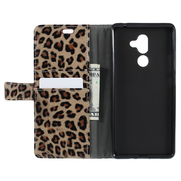 For Nokia 7 plus Leopard Pattern Leather Wallet Stand Mobile Phone Case-8
