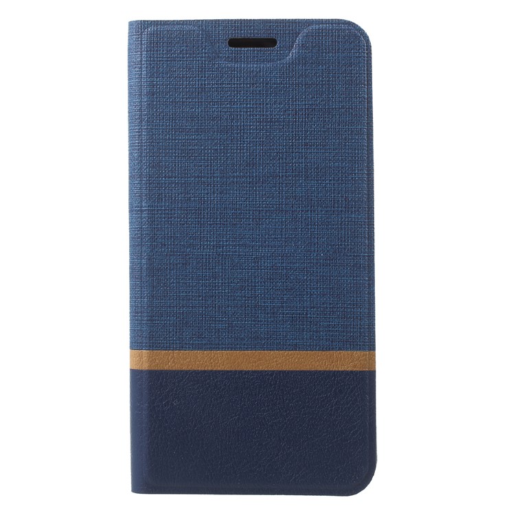 Cross Texture PU Leather Mobile Phone Case with Stand for Nokia 8 Sirocco - Blue-3