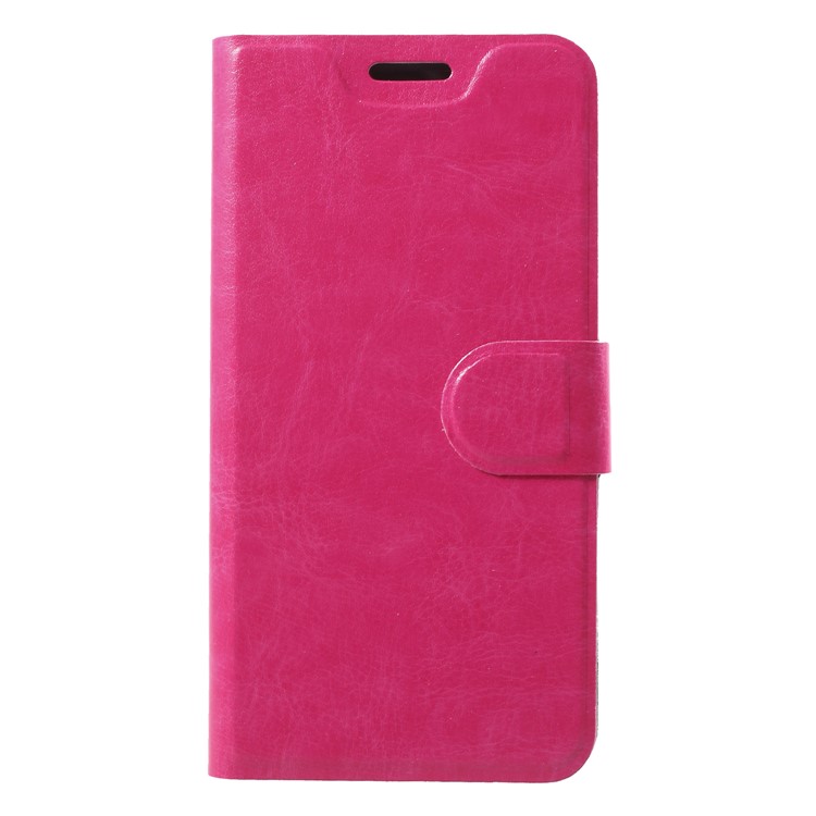Crazy Horse PU Leather Card Holder Phone Case for Nokia 8 Sirocco - Rose-3