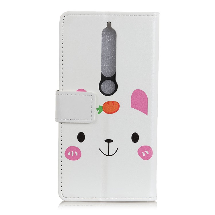 Pattern Printing Wallet Leather Stand Case for Nokia 6 (2018) - Cartoon Pattern-2