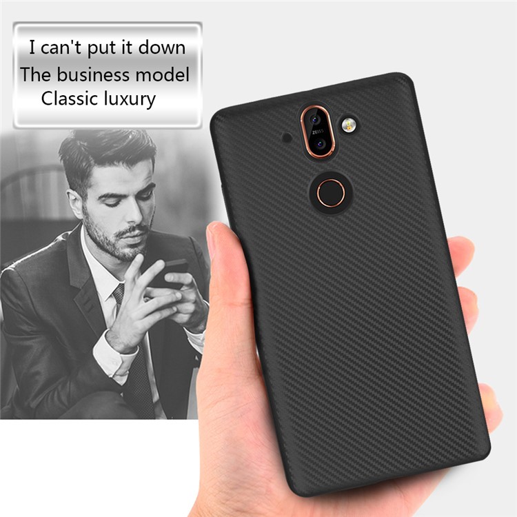 Carbon Fibre TPU Case for Nokia 9 / 8 Sirocco - Black-4