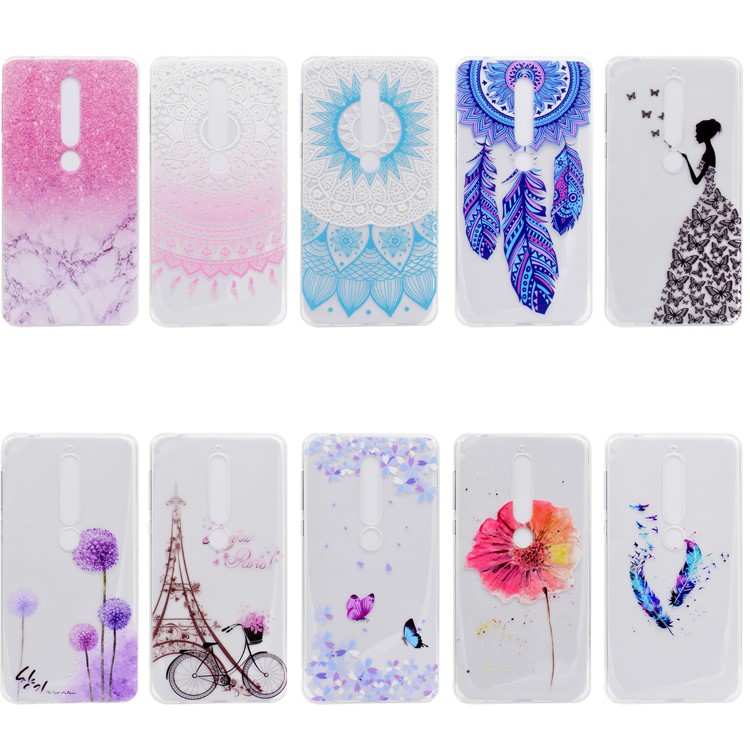 Pattern Printing TPU Shell Case for Nokia 6 (2018) - Colorized Pattern-6